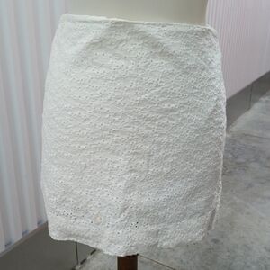 Lilly Pulitzer White Lace Mini Skirt